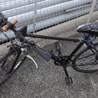 クロスバイク 700C ブラック 6段切替