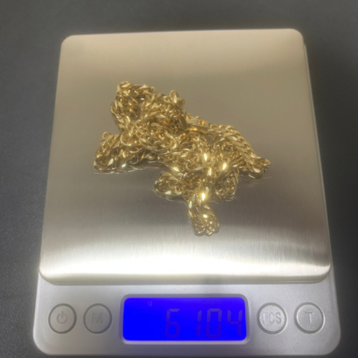 希少サイズ　K18 喜平ネックレス 6面ダブル 61g 60cm