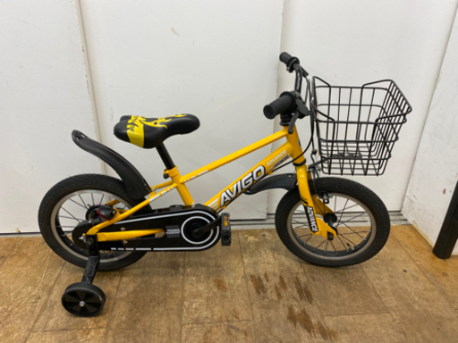 N009★黄色・１４インチ子供自転車★防犯登録料込