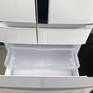 6ヶ月保証付き！！6ドア冷蔵庫　日立　　ヒタチ　R-FR48M5　475L　フレンチドア　　2016年製　W685×D643×H1818　クリーニング　動作確認済の画像