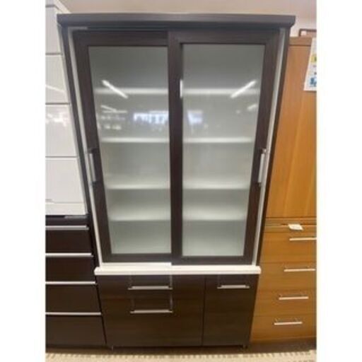7/19【引取限定価格】ニトリ 食器棚 Nトパーズ 2019年製 家具