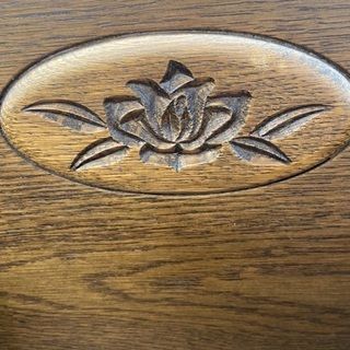 10/3【激安】メーカー不明 ドレッサーデスク ヴィンテージ調 ブラウン基調 家具の画像