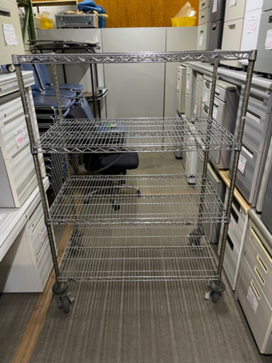 エレクター　キャスター付き　棚　メタルラック