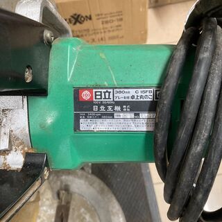 【中古】【動作OK】HITACHI　ヒタチ　卓上丸ノコ　C15FB　6930円（税込）の画像