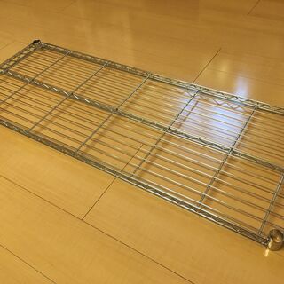 【未使用】メタルラック棚板/アイリスオーヤマ　120cmｘ46cm ポール径25mmの画像