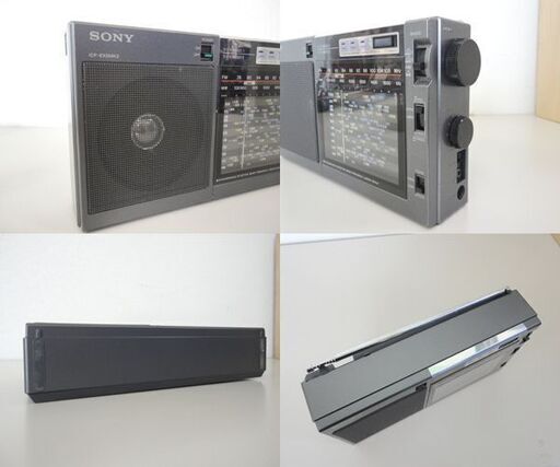 ソニー FM/ラジオNIKKEI/AMポータブルラジオ ACアダプタ付き ICF-EX5MK2 SONY 動作確認済み ブラック ☆ 札幌市 北区 屯田