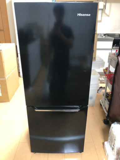 高年式 ハイセンス 150L冷蔵庫 2018年式 HR-D15CB Hisense 黒 ブラック