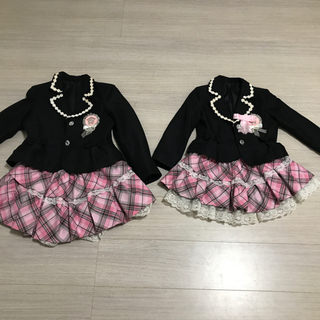 子供用ドレス　2着セット　結婚式、入学式などに。110cm120cm