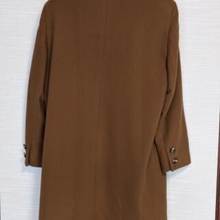 ④キャメルのロングコート　レディースの画像