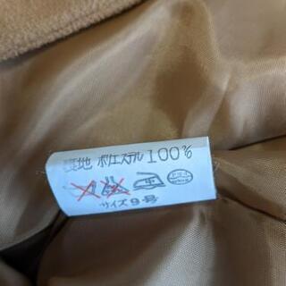 ④キャメルのロングコート　レディースの画像