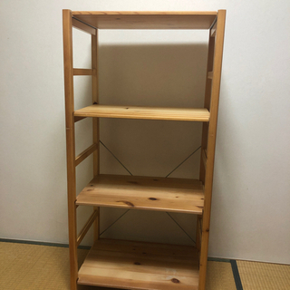 ③無印良品　パイン材ユニットシェルフ・58ｃｍ幅・中