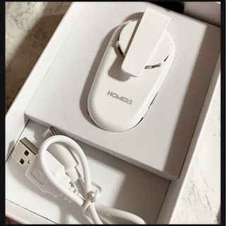 ご購入者様決定꒰未使用꒱マスク用扇風機 循環器 白 エアーファン...