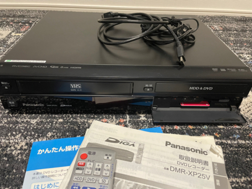 パナソニック  DVD/VHSビデオ一体型 DIGA DMR-XP25V