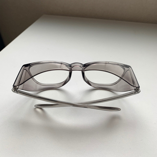 安全メガネ 正方形フレーム　感染予防　花粉症　飛沫感染予防の画像