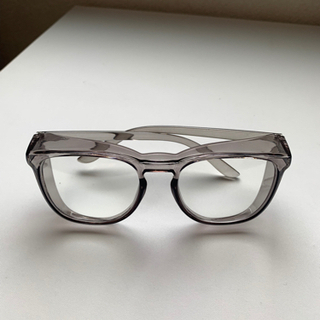 安全メガネ 正方形フレーム　感染予防　花粉症　飛沫感染予防の画像