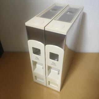 ■計量米びつ（2台） 6kg 0.5合単位 ライスボックス 米櫃...