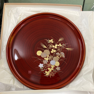 新品　会津塗　御盆　プレート　三越で購入　