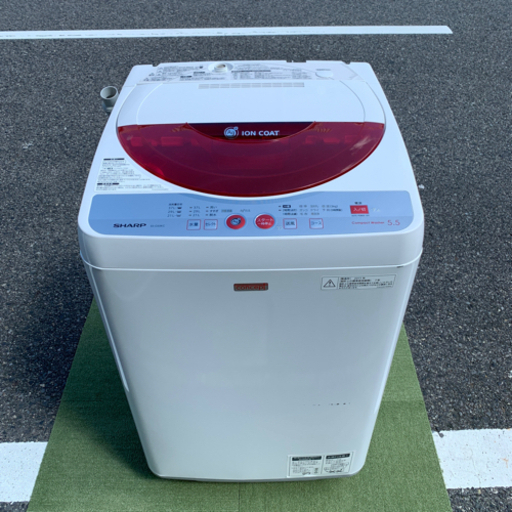 SHARP/シャープ 全自動電気洗濯機 5.5kg 2011年製 家電 ホワイト