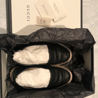 ☆美品☆GUCCIモノグラム レザー エスパドリーユの画像