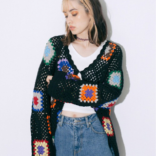 X-girl　CROCHET CARDIGAN