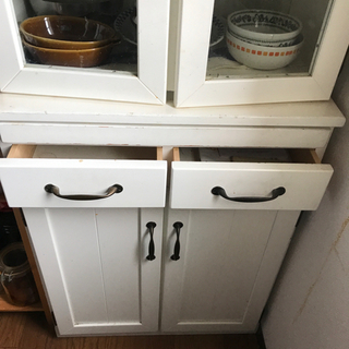 食器棚　ホワイトの画像