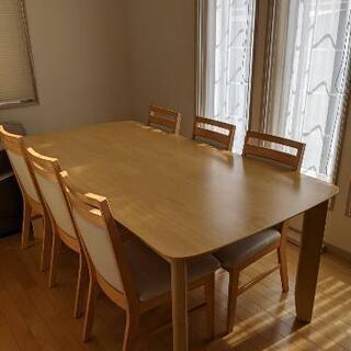 【終了】ダイニングテーブル + イス6脚