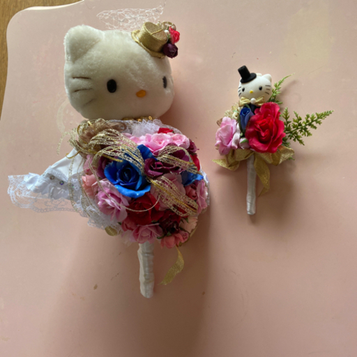 キティとダニエル　ブーケ・ブートニア