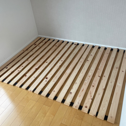 ニトリ　ヒノキのスノコベッド　ダブルサイズ