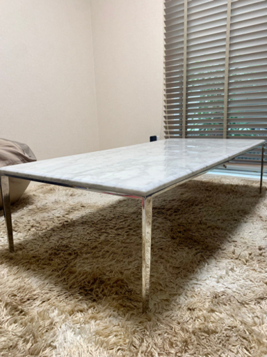 大理石テーブル　アルモニア　ローテーブル