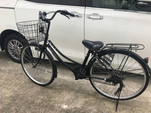 26インチ　自転車　黒