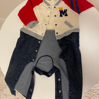 ミキハウスベビーロンパースの画像