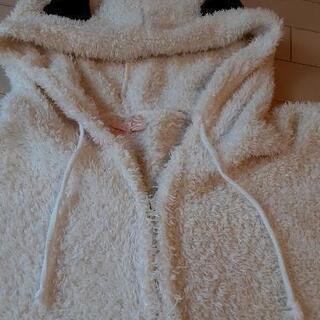 猫耳　モコモコ部屋着　Mサイズの画像
