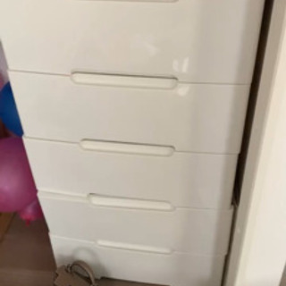 ウッドトップチェスト 5段　タンス　収納