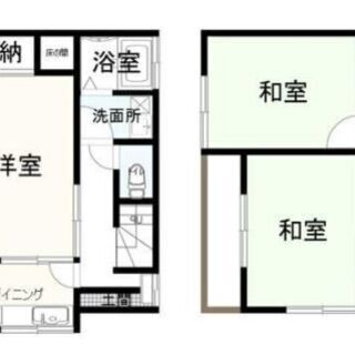  川間  3K  ペット相談 礼金ゼロ🌟最安家賃＋3万🌟の頭金で初期費用分割OK！【来店不要！LINEでスピード契約！事業主様・夜職・確定申告なし・審査ご不安の方もOK,現金分割・カード払い可・水商売・保証人なしもOK!生活保護不可】 - 賃貸（マンション/一戸建て）