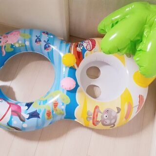 (最終値下げ❗)親子で浮き輪【未使用】の画像