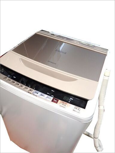 新札幌発 HITACHI 日立 BW-V80B 2017年製 8kg 洗濯機 ビートウォッシュ BEAT WASH