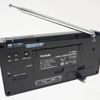【苫小牧バナナ】TECSUN PL-398MP BCLラジオ ブラック 短波/AM/FMステレオラジオ MP3再生(SDカード) 日本語説明書付き♪の画像