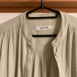 【差し上げます】シャツワンピ nano universeの画像