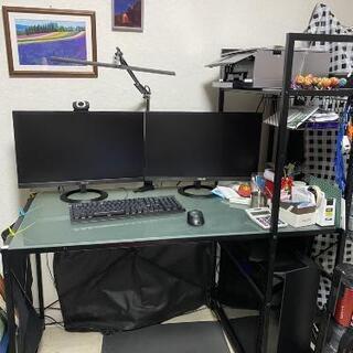《 値下げ》オシャレ  大型 パソコンデスク 120cm  強化...