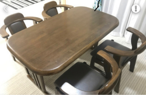 【値下げしました】ダイニング５点セット
