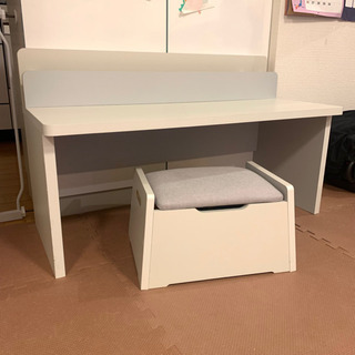 キッズ用デスク　アイボリー　SHIRAI Store