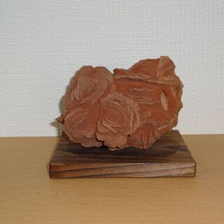 サンチェスさん専用【鑑賞用自然石(風速)】自然石(砂漠の薔薇) 板台付き 鑑賞用自然石(風速)】自然石(砂漠のバラ) 板台付き