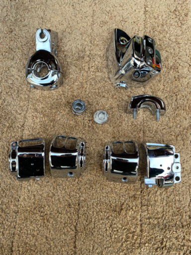 ハーレー'96以降用クロームスイッチハウジングキット