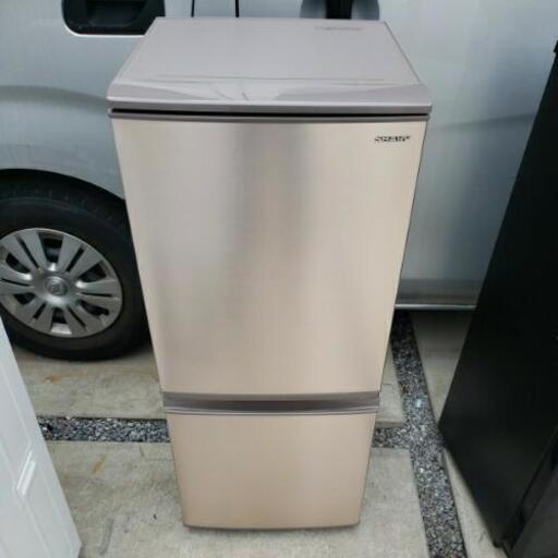 ☆美品☆SHARP シャープ 2ドア冷蔵庫 137L SJ-D14E-N 2019年製 直接引取大歓迎！