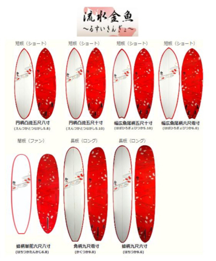 サーフボード  ミッドレングス　新品展示品　6'8ft