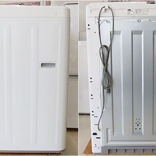 引取限定　ヤマダセレクト　洗濯機　洗濯容量:4.5kg　YWM-T45G1　2019年製　ホワイト　幅 565mm ×奥行 534mm ×高さ 890mmの画像