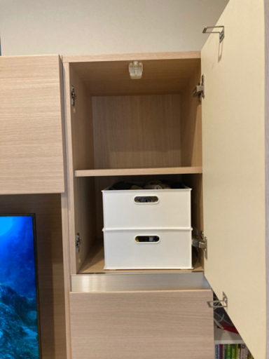 壁面収納つき　テレビ台　