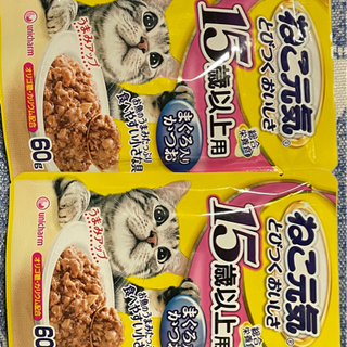 【値下げ】高齢猫用ごはん　写真のもの全て合わせてお譲りしますの画像