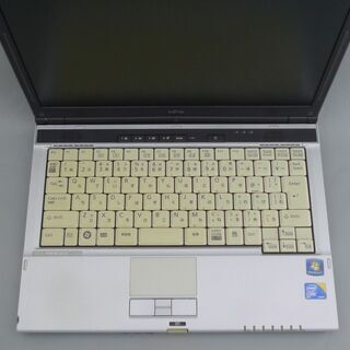 即使用可能 軽量モバイル ノートパソコン 中古美品 13.3型ワイド FUJITSU 富士通 S8390 Core2Duo 2GB Windows10 Office有 初心者向けの画像
