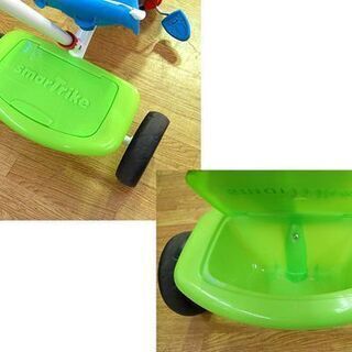 スマートトライク 三輪車 幅46×奥行89×高さ100cm ベルト・カゴ付き 子ども用品 乗り物 グリーン SmarTrike 札幌市 清田区 平岡の画像